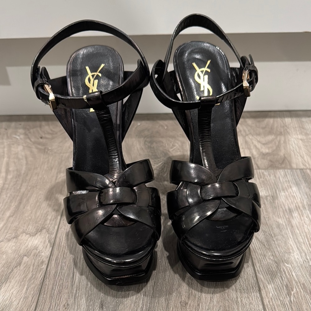 Yves Saint Laurent Tribute Women's Black Sandals